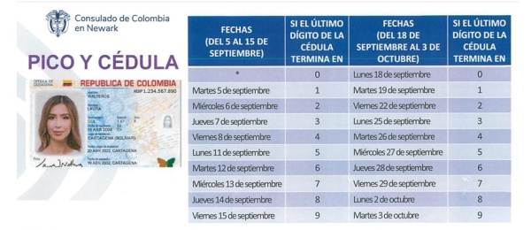 Tramita tu cédula de ciudadanía en el Consulado de Colombia en Newark. Consulta las fechas y horarios