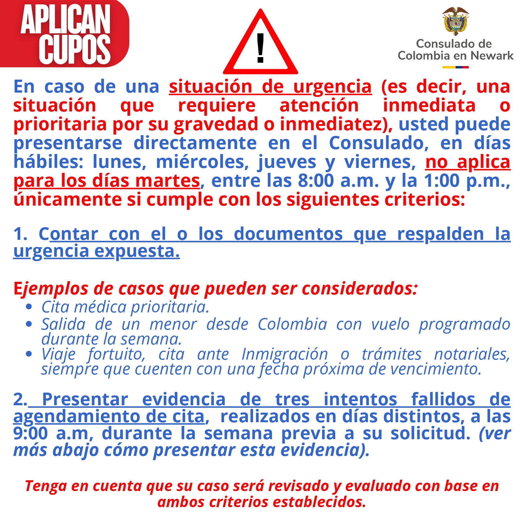 Atención sin cita solo en casos excepcionales