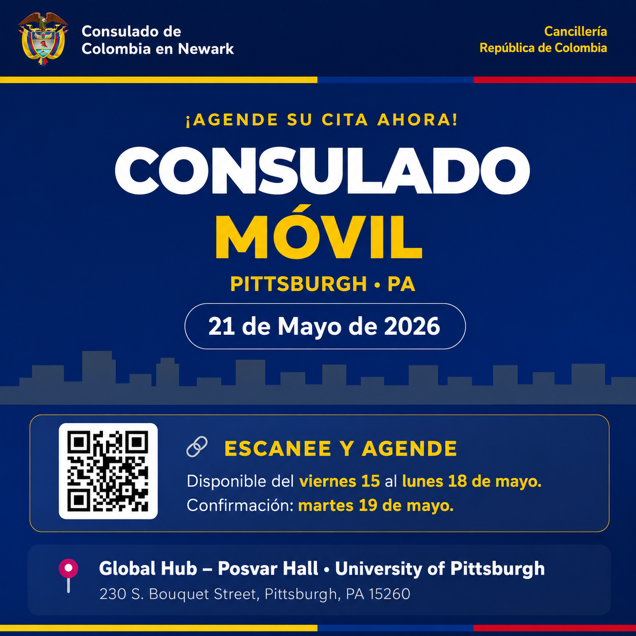 El Consulado de Colombia en Newark llega a Pittsburgh