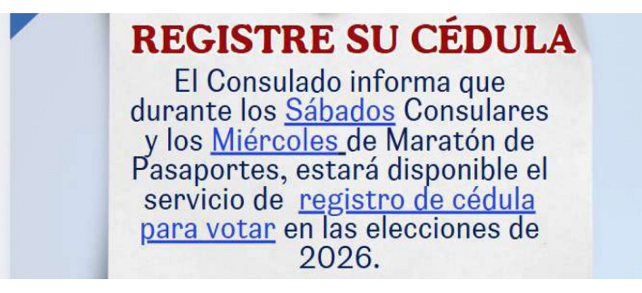 Ya puedes registrar tu cédula para votar en las elecciones de 2026