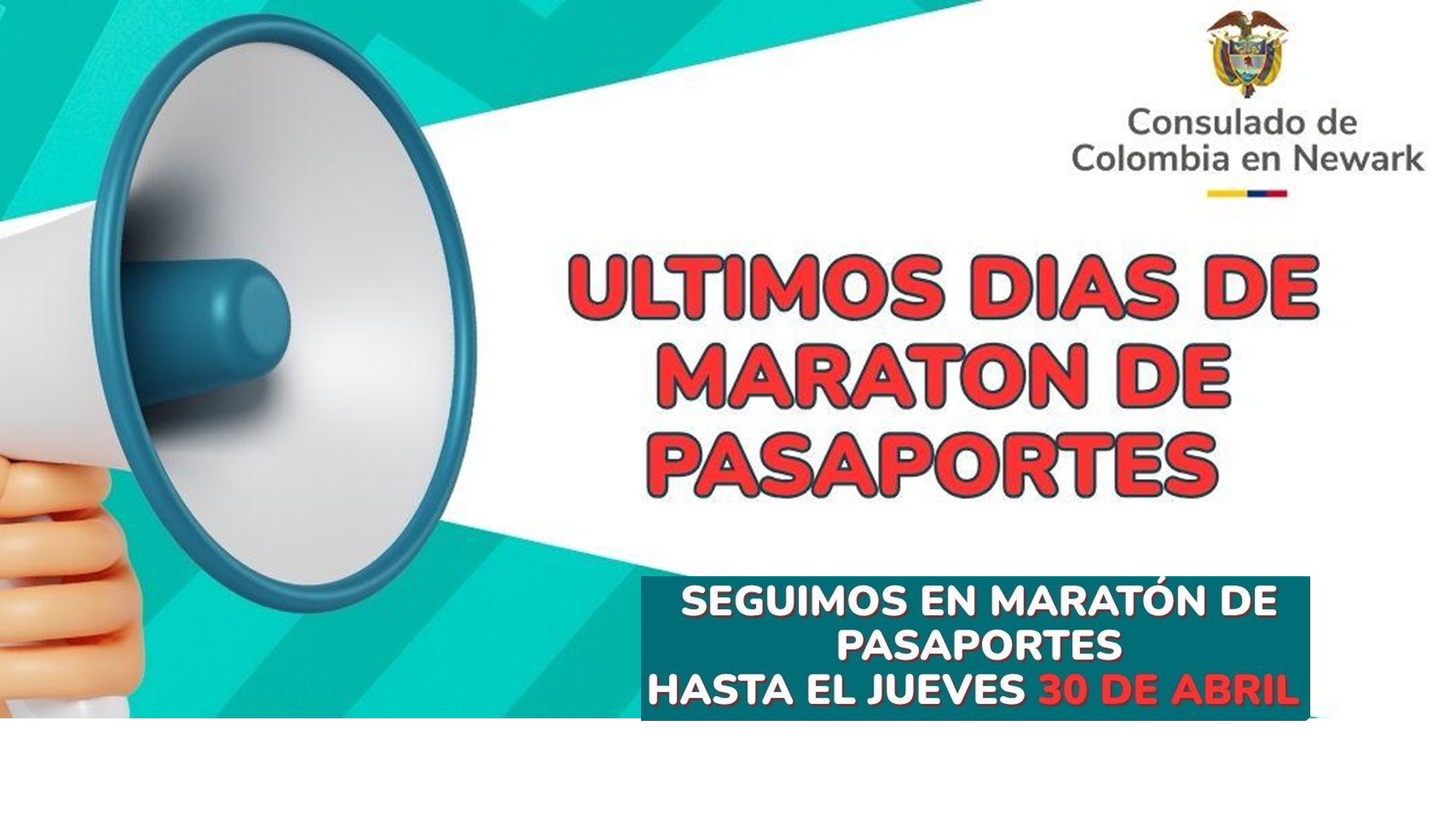 Últimos días de Maratón de Pasaportes en el Consulado de Colombia en Newark