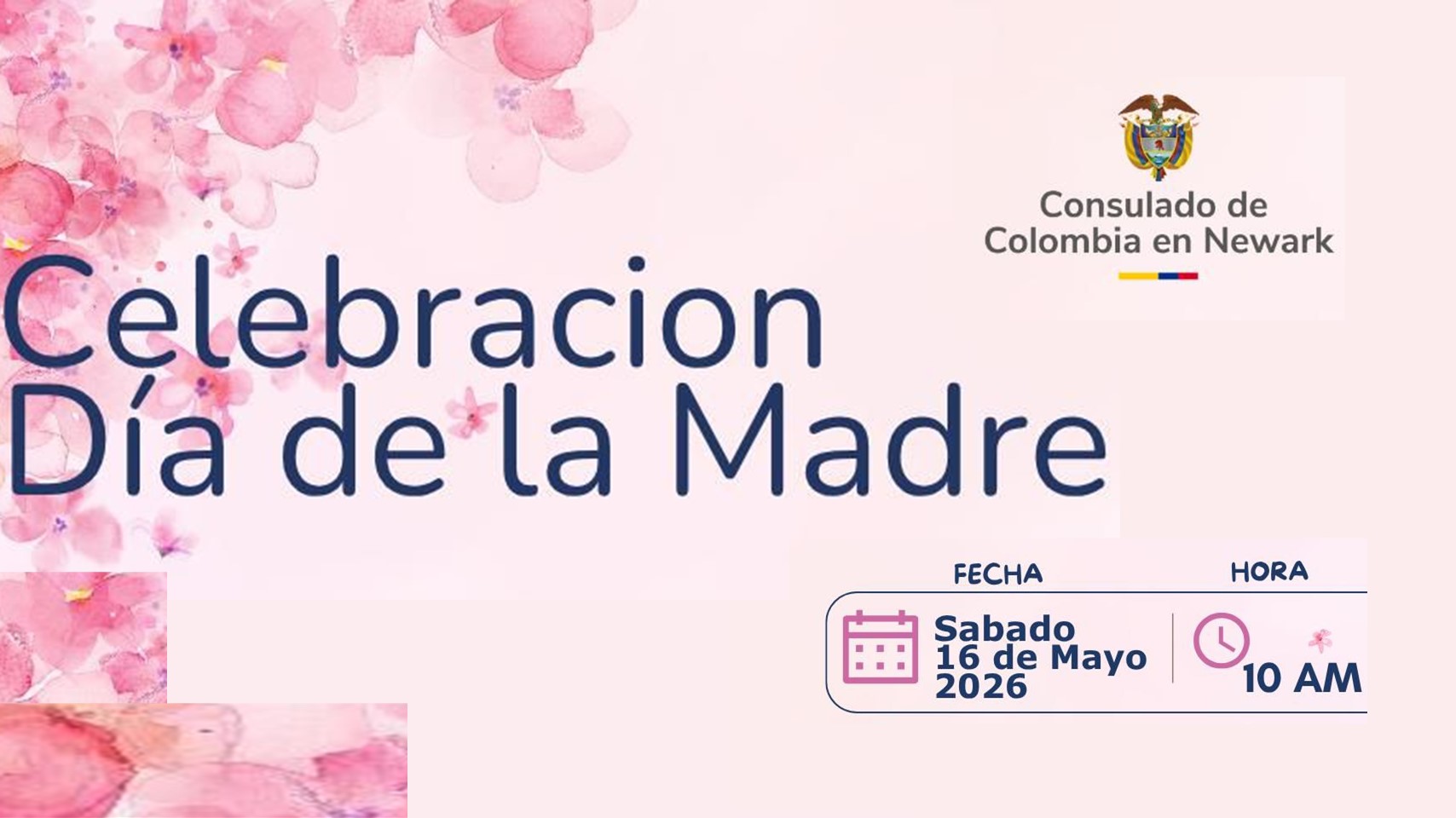 Consulado de Colombia en Newark invita a la conmemoración del Día de las madres este 16 de mayo de 2026 