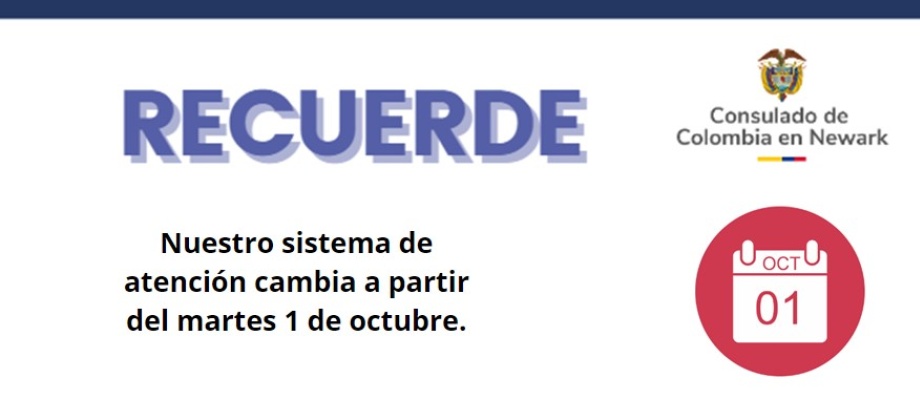 Ahora agenda tu cita para realizar tus trámites en el Consulado de Colombia en Newark