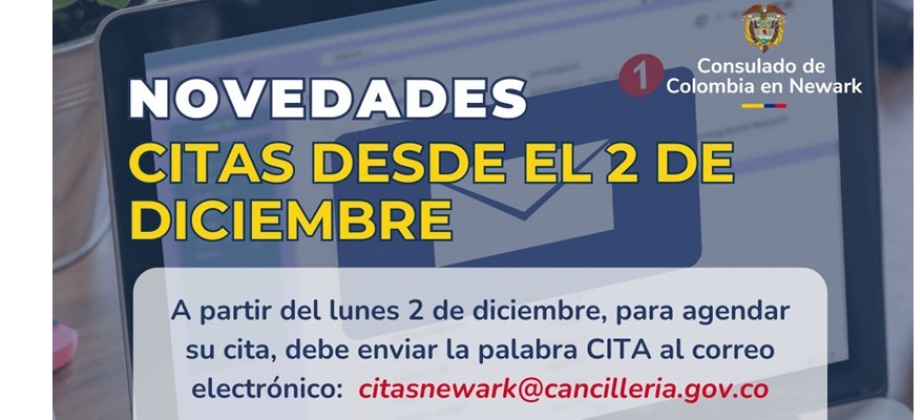 Agende su cita en el Consulado de Colombia en Newark