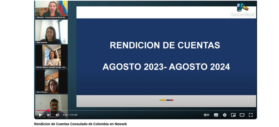 Así rendimos cuentas desde el Consulado de Colombia en Newark