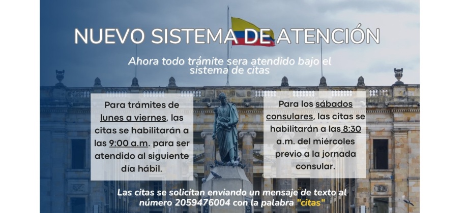 A partir del 1 de octubre, todos los trámites serán atendidos con agendamiento de citas