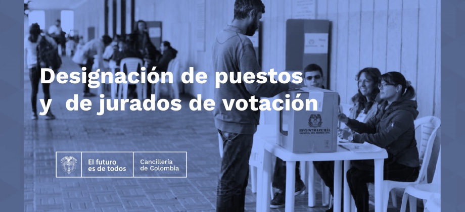 Designación de los puestos y jurados de votación en el Consulado de Colombia en Newark para la segunda vuelta de las Elecciones Presidenciales 2022
