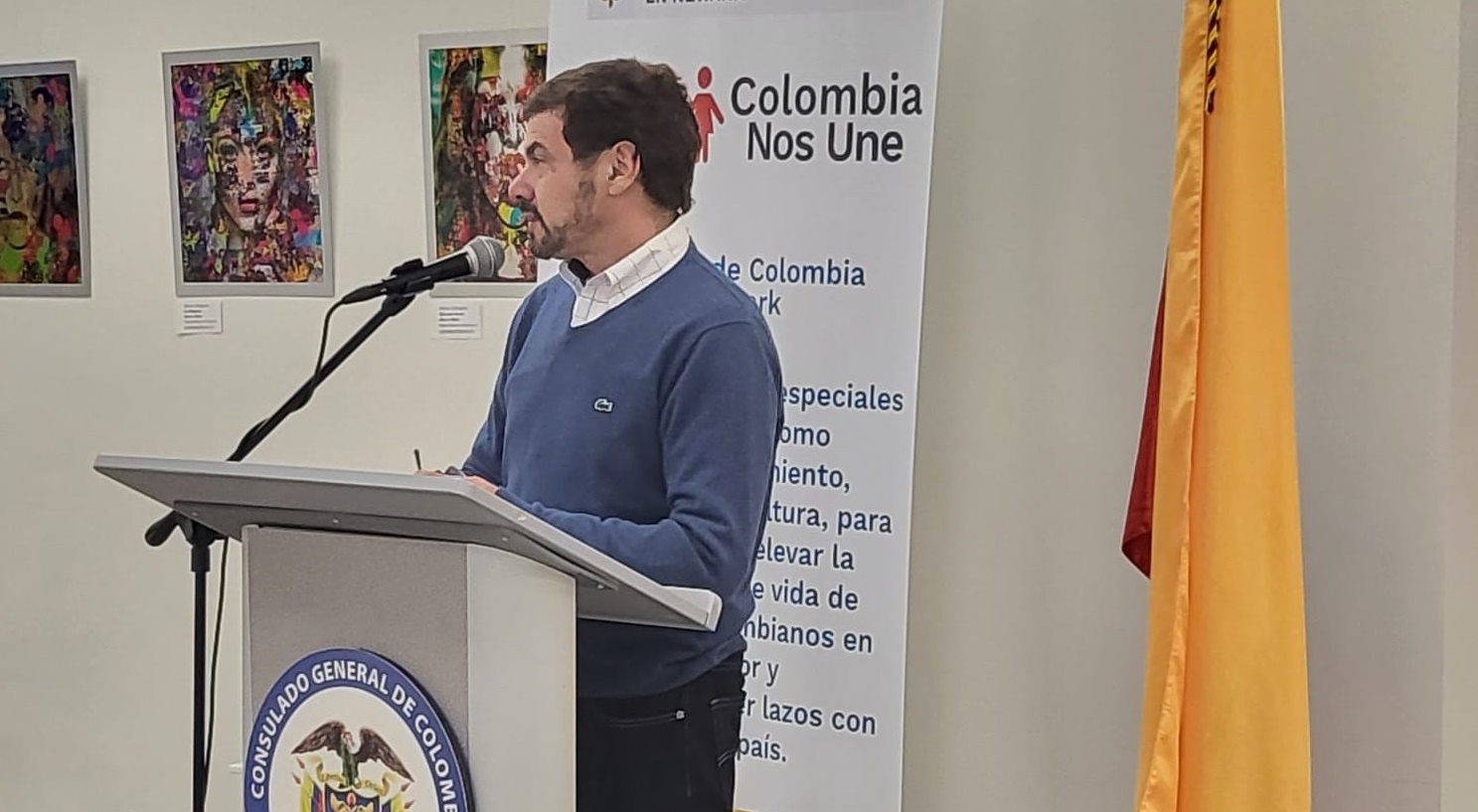 Consulado de Colombia en Newark realizó con éxito la VI exposición artística denominada "Reflexiones"