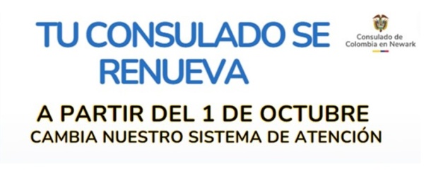 Información sobre el agendamientos de su cita para realizar sus trámites en el Consulado de Colombia en Newark
