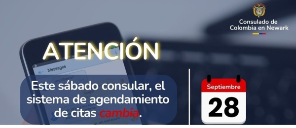 Imagen con anuncio de cambio de citas 