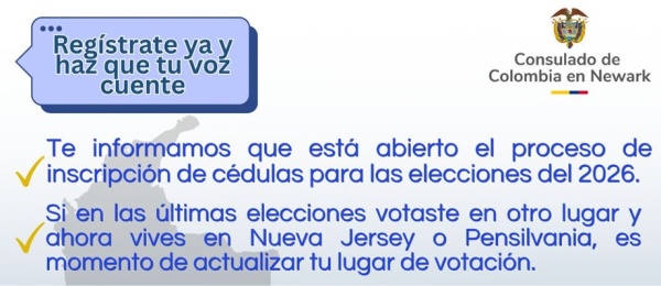 Colombiano tu voz cuenta, no olvides escribir tu cédula para las próximas elecciones 