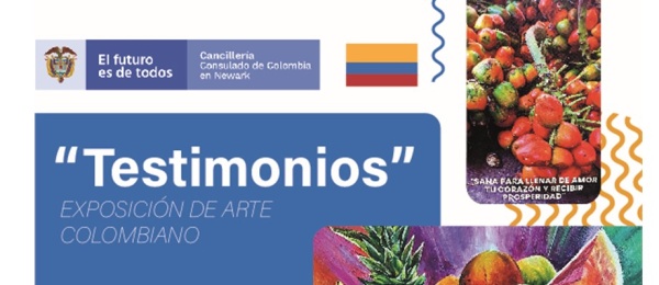 Consulado de Colombia en Newark invita a la exposición de arte "Testimonios" a realizarse el 13 de mayo 