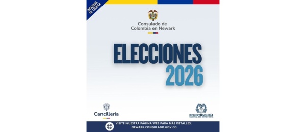 Consulado de Colombia en Newark invita a los connacionales a consultar el calendario para elecciones de 2026