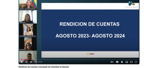 Así rendimos cuentas desde el Consulado de Colombia en Newark