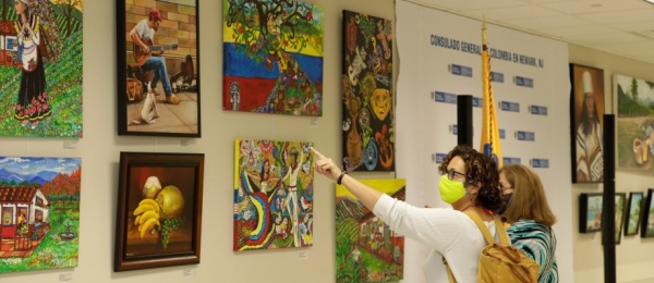 Consulado de Colombia en Newark conmemoró el Día Nacional del Colombiano Migrante con la exposición artística "Colombia Tierra de Colores"
