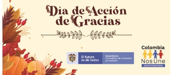  Cónsul de Colombia en Newark y su equipo de trabajo desean un feliz Día de Acción de Gracias