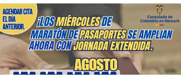 Maratón de pasaportes: jornada extendida