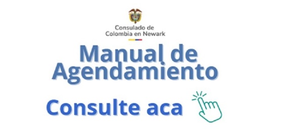 Manual de agendamiento del Consulado de Colombia en Newark
