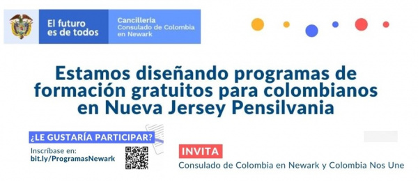 Consulado de Colombia en Newark invita a los ciclos de formación y cursos gratuitos 