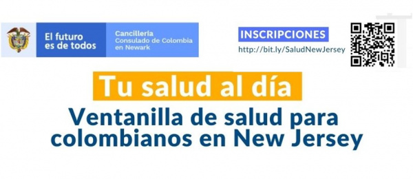 Consulado de Colombia en Newark invita a los colombianos a inscribirse para recibir asistencia en salud básica